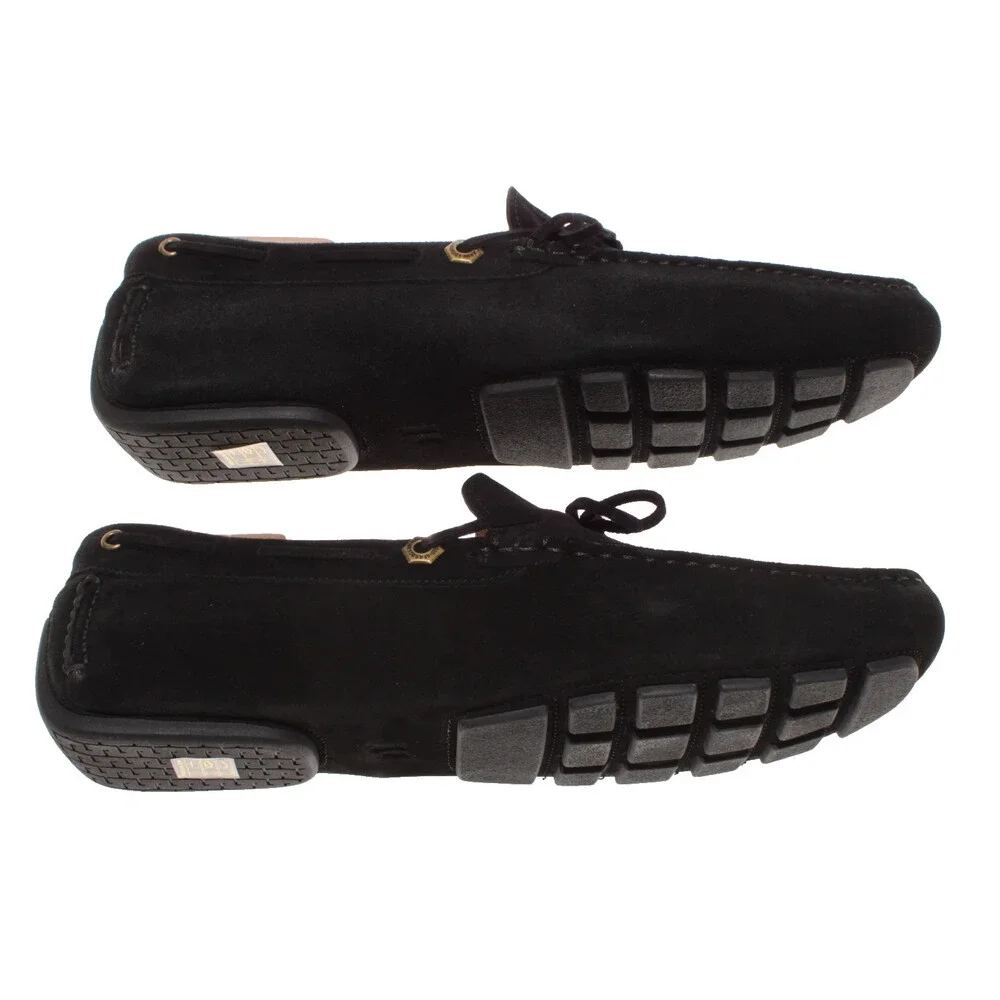 Piloti NWB Atlas Slip On Mocassins Size 9 US in Black Suede Made in Portugal